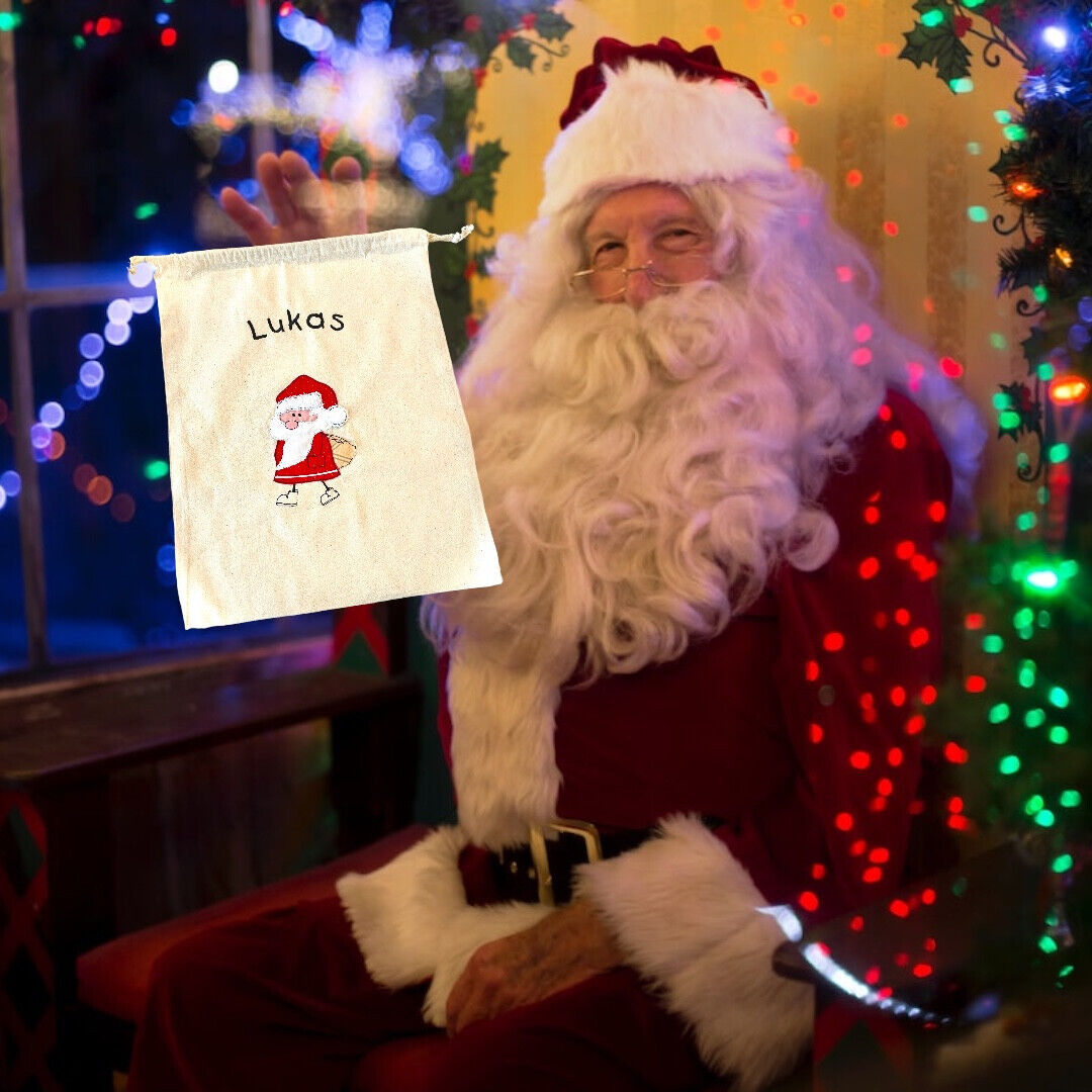 Nikolausbeutel, personalisierbar Weihnachtsbeutel Geschenkverpackung Geschenk 6.12.