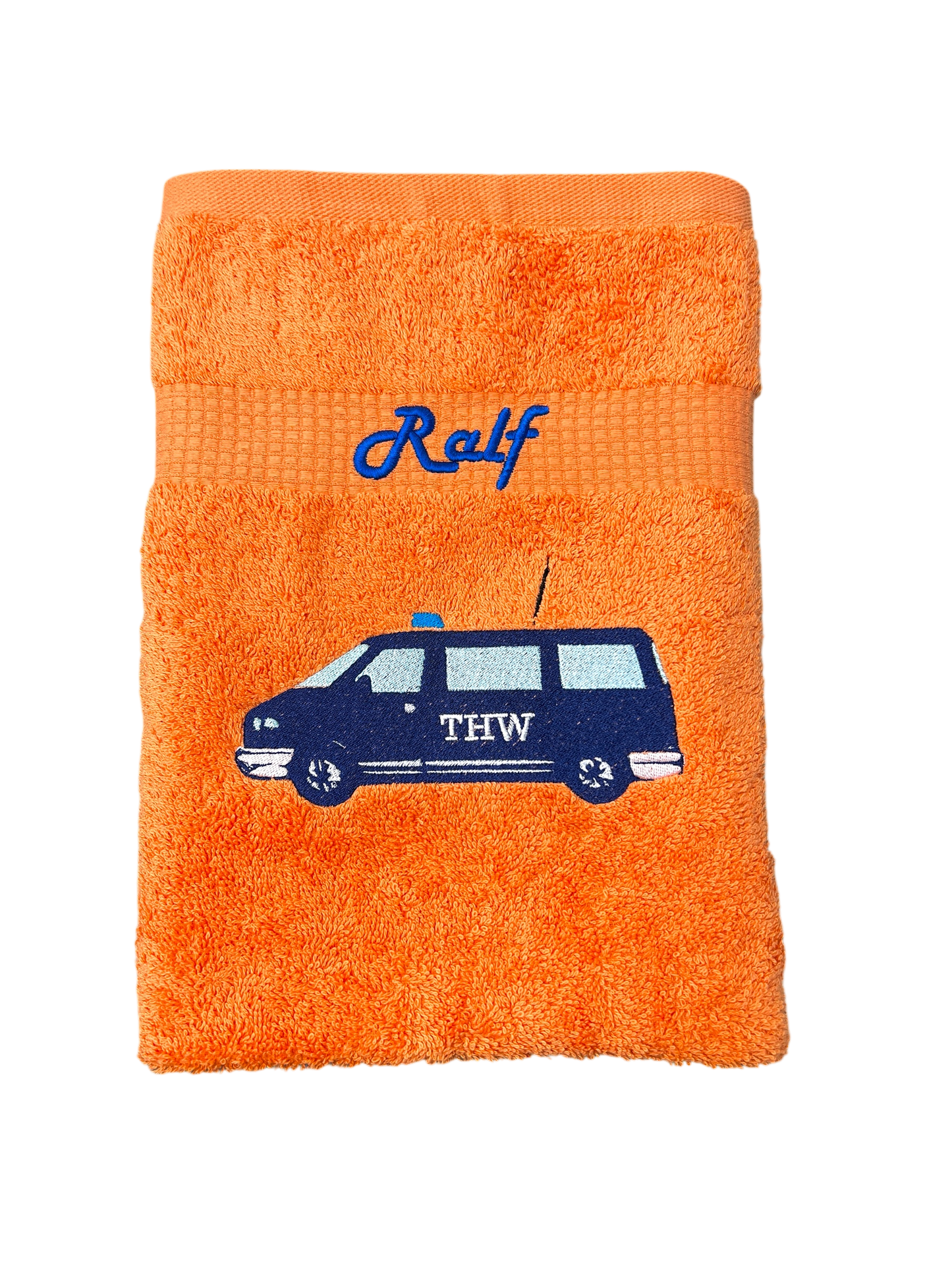 THW MTW Handtuch mit Name Handtücher Sauna Wellness Duschtuch Kinder Strand baden