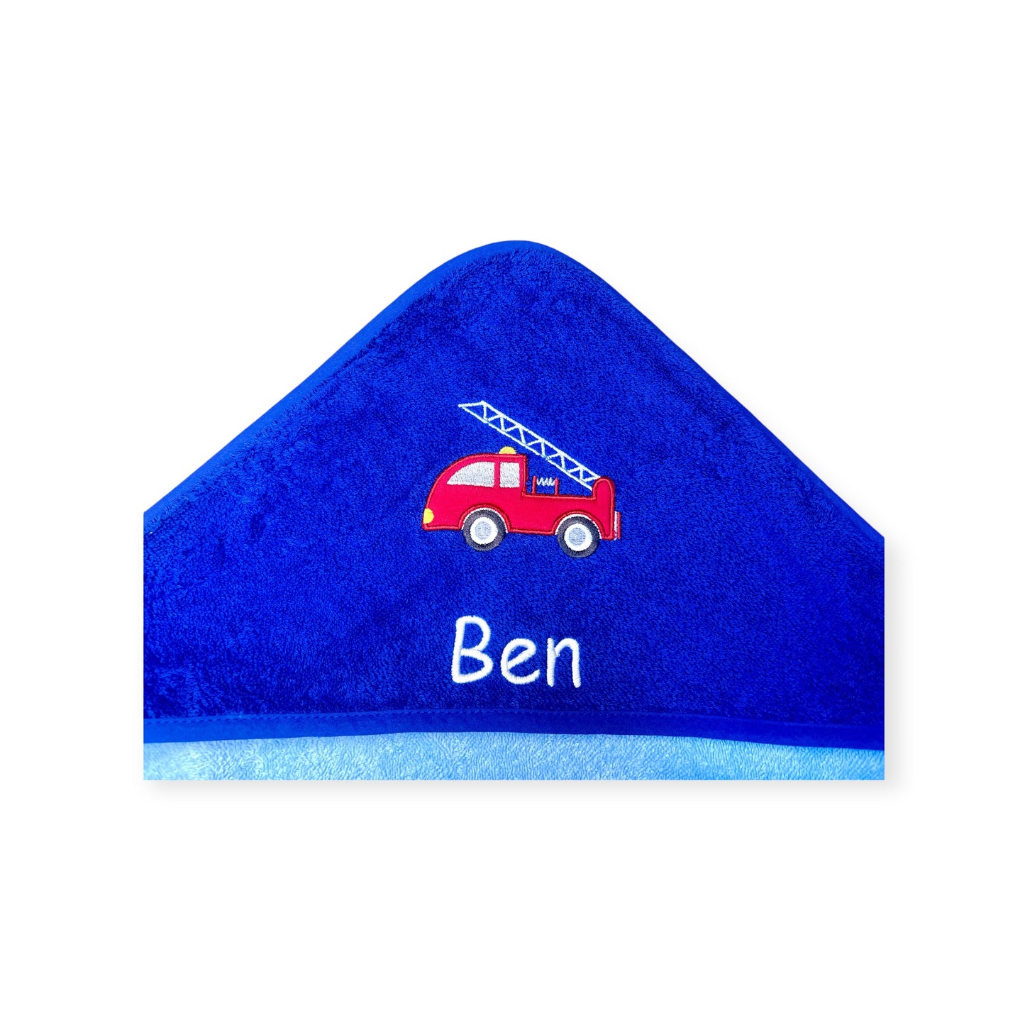 Kapuzenhandtuch 100x100 cm und Waschlappen Set mit Name und Motiv, Geschenk zur Geburt