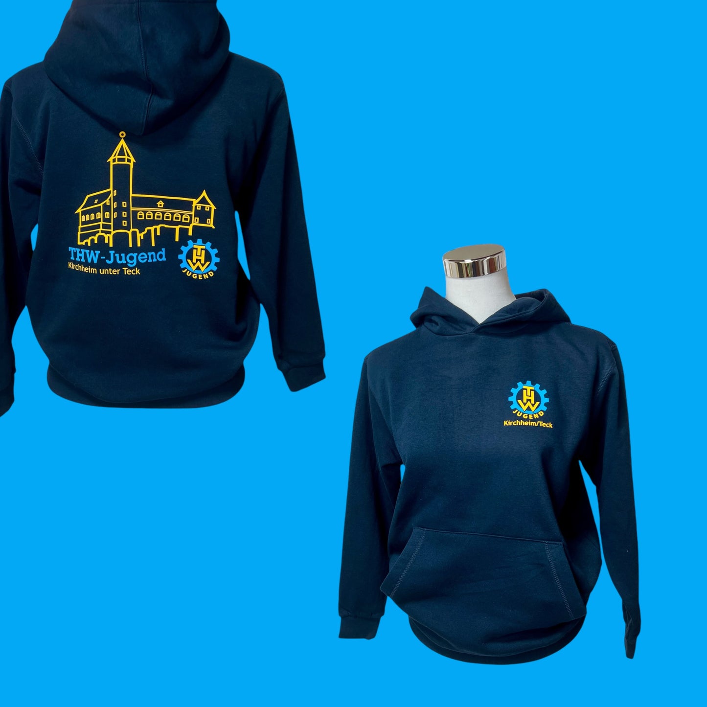 THW-Jugend Hoodie bedruckt Kirchheim Merch