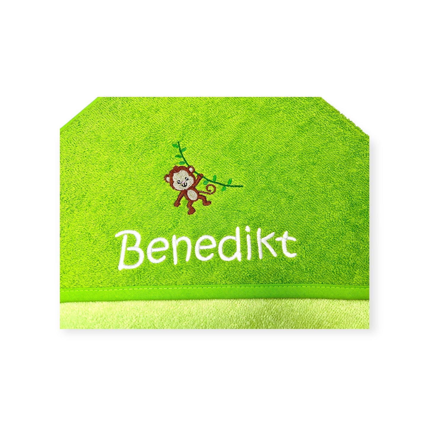 Nilpferd Kapuzenhandtuch mit Name, schönes Geschenk für's Baby oder Kleinkind