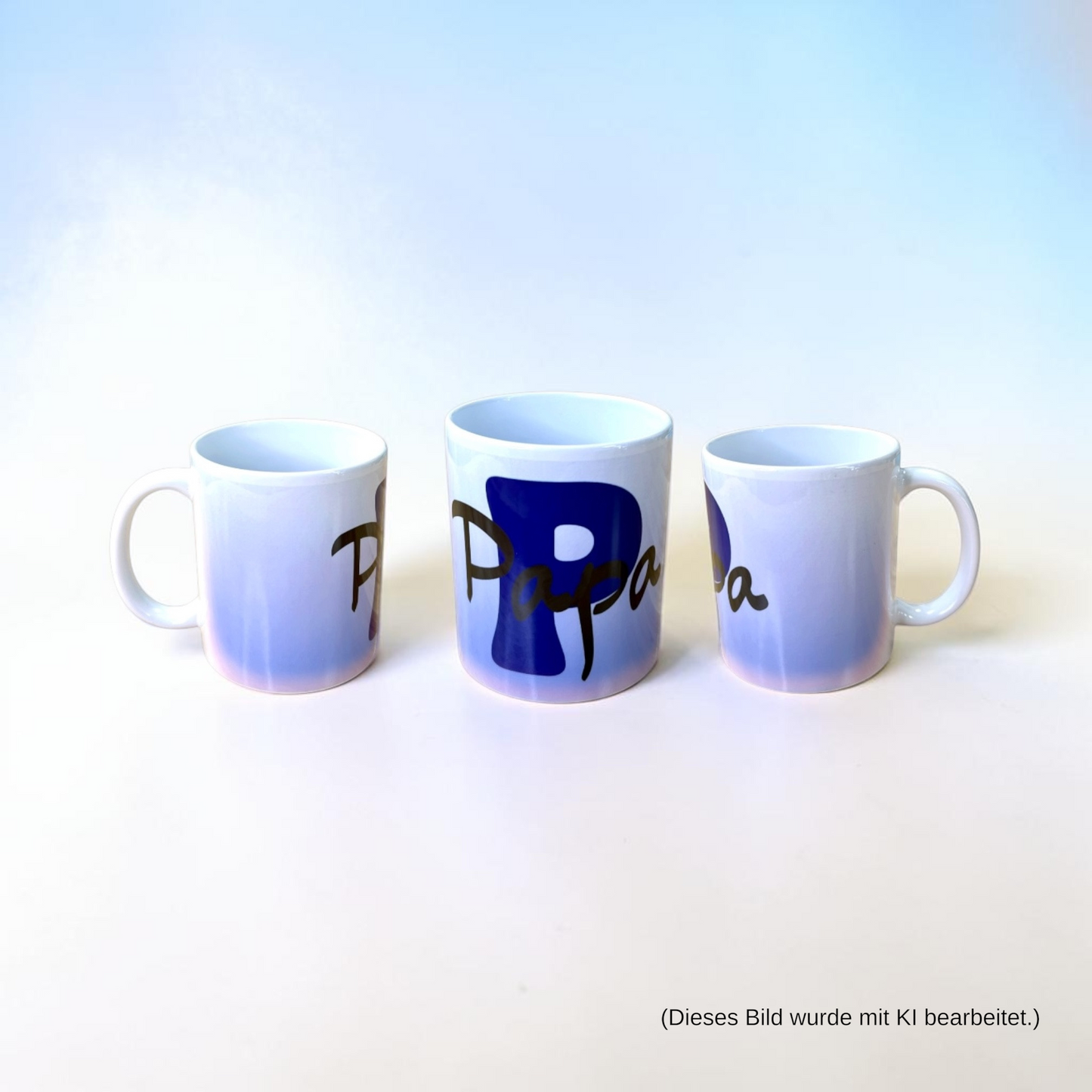 Personalisierte Keramiktasse mit Wunschname oder Wunschwort – individuelles Initialen-Design