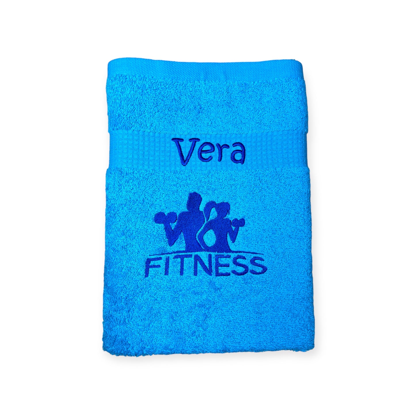 Fitness Handtuch mit Name, 15 verschiedene Farben, Duschen, Sauna, Sport