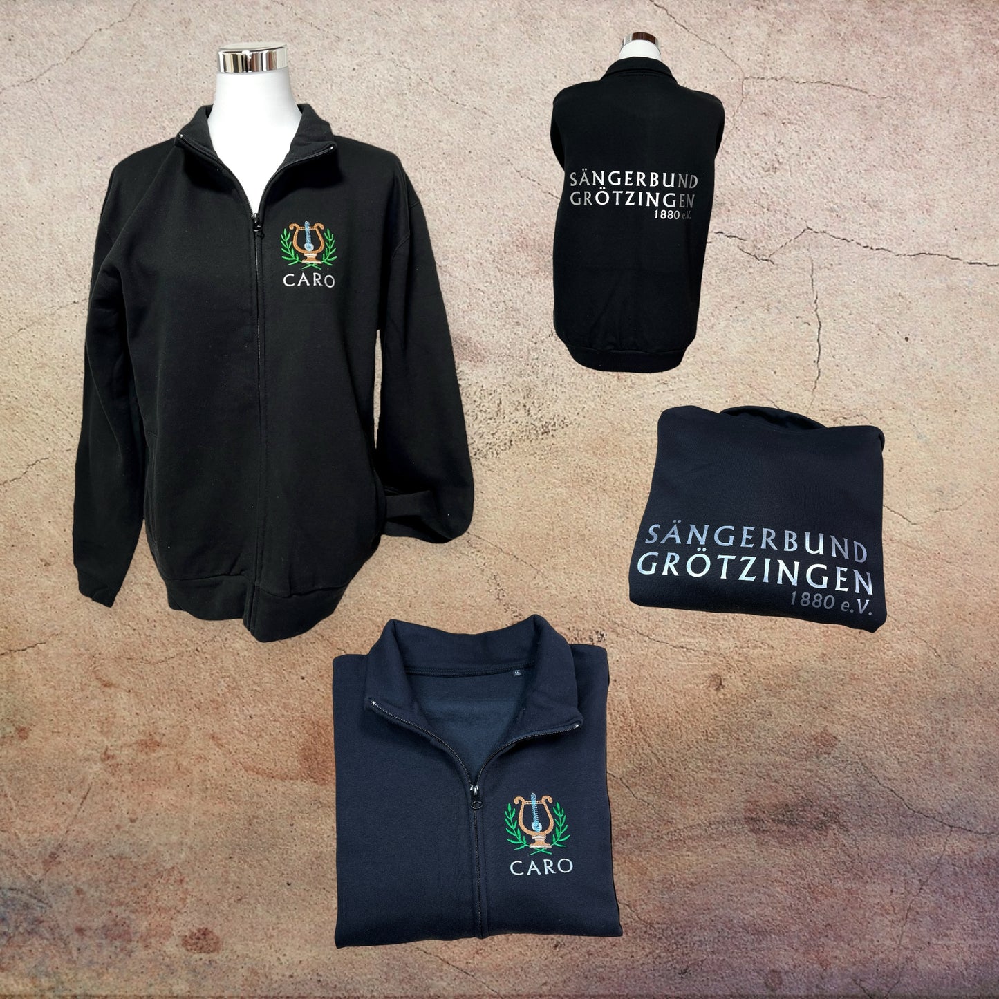 Sängerbund Grötzingen Sweatjacke, schwarz B&C