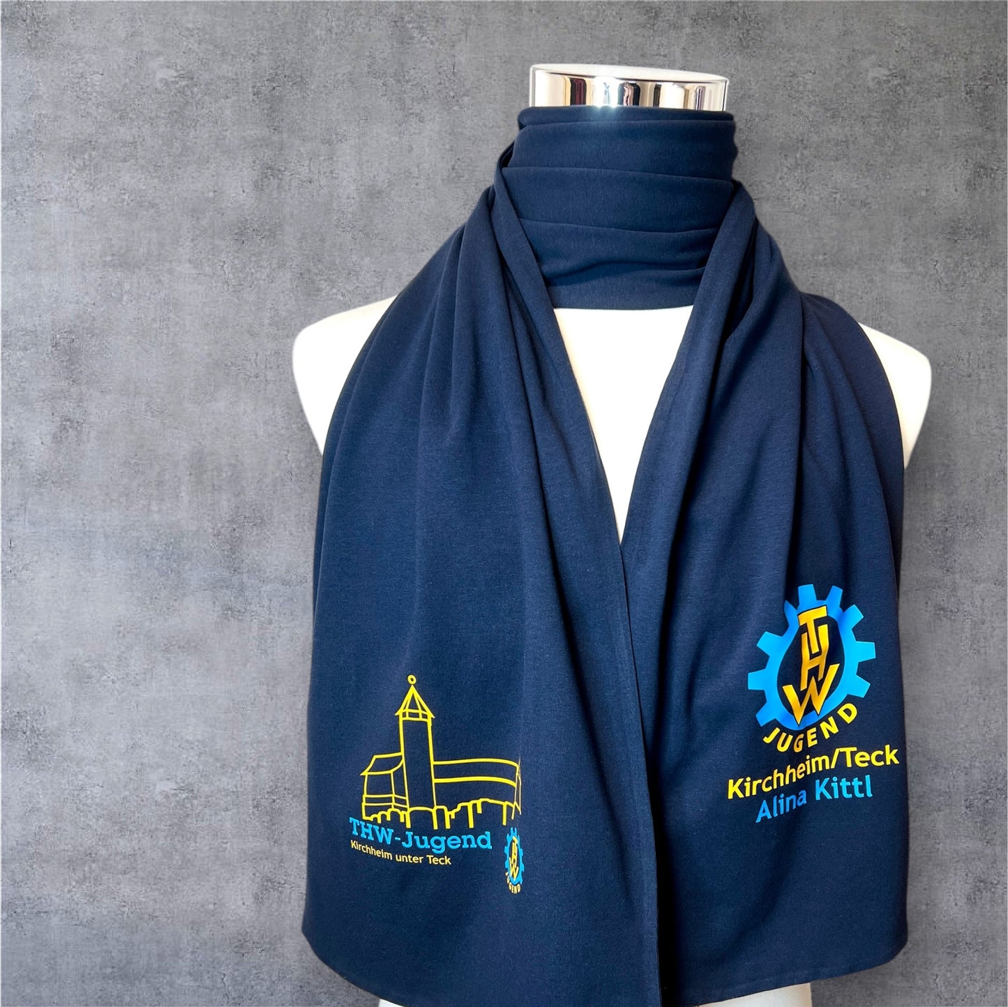 THW-Jugend Schal bedruckt