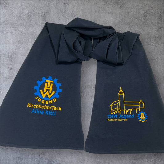 THW-Jugend Schal bedruckt