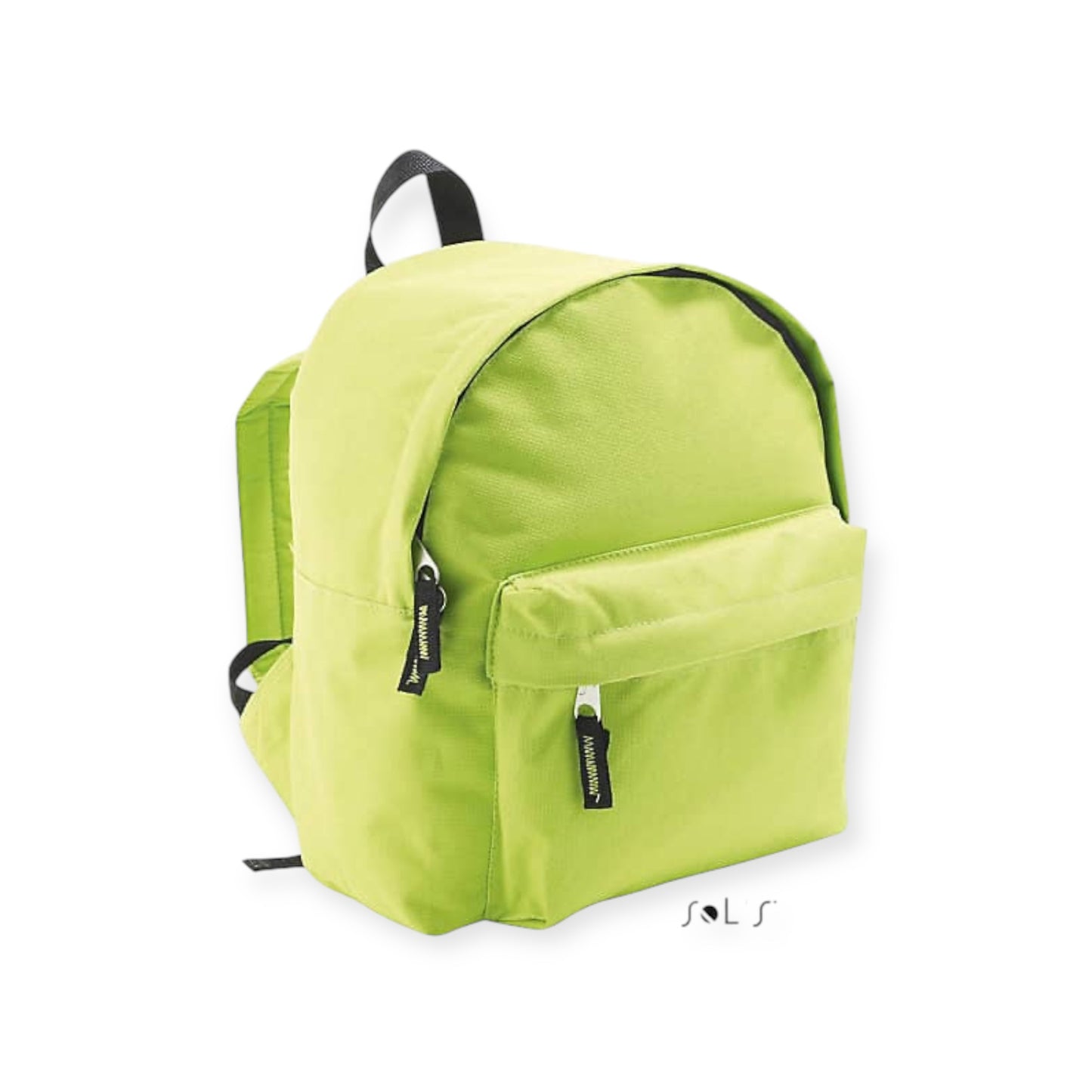 Kinderrucksack mit Reißverschlussfächern, personalisierbar, mehrere Farben