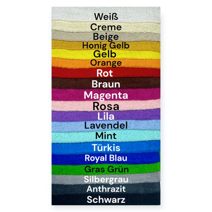 Häschen Handtuch mit Name, viele Farben und Größen