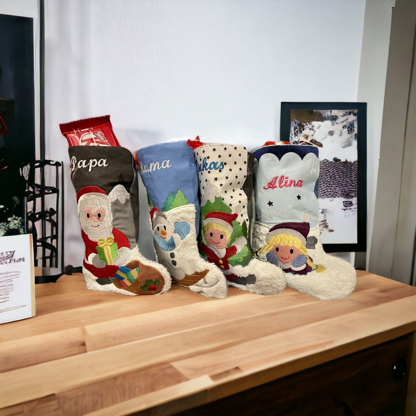 Nikolausstiefel personalisiert Geschenkbeutel Weihnachten Nikolaus 06.12.