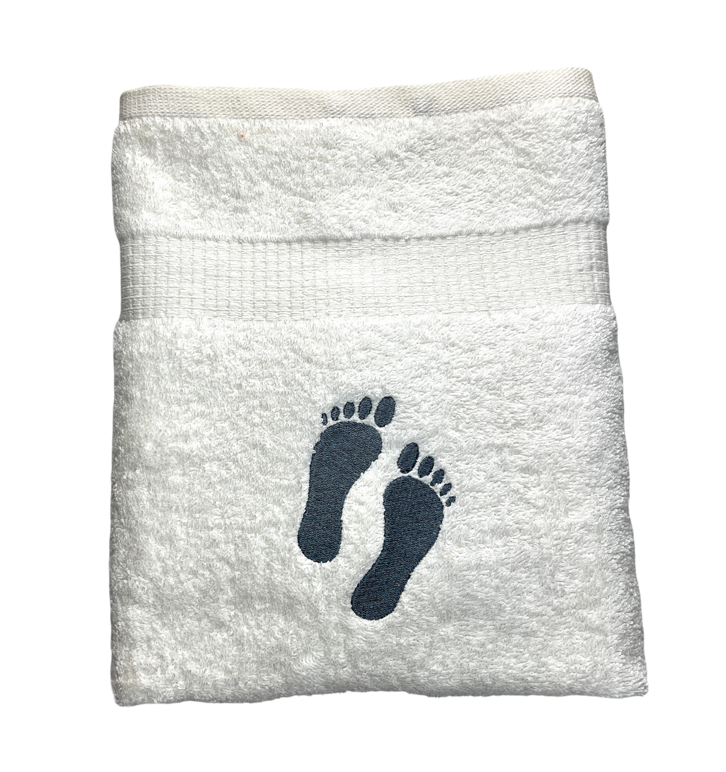 Fuß Handtuch mit Name bestickt 50x100 cm, schneller Versand, Wellness, Fußpflege