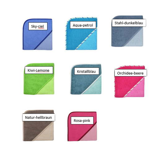 Kapuzenhandtuch, in verschiedenen Farben, schönes Geschenk für's Baby oder Kleinkind