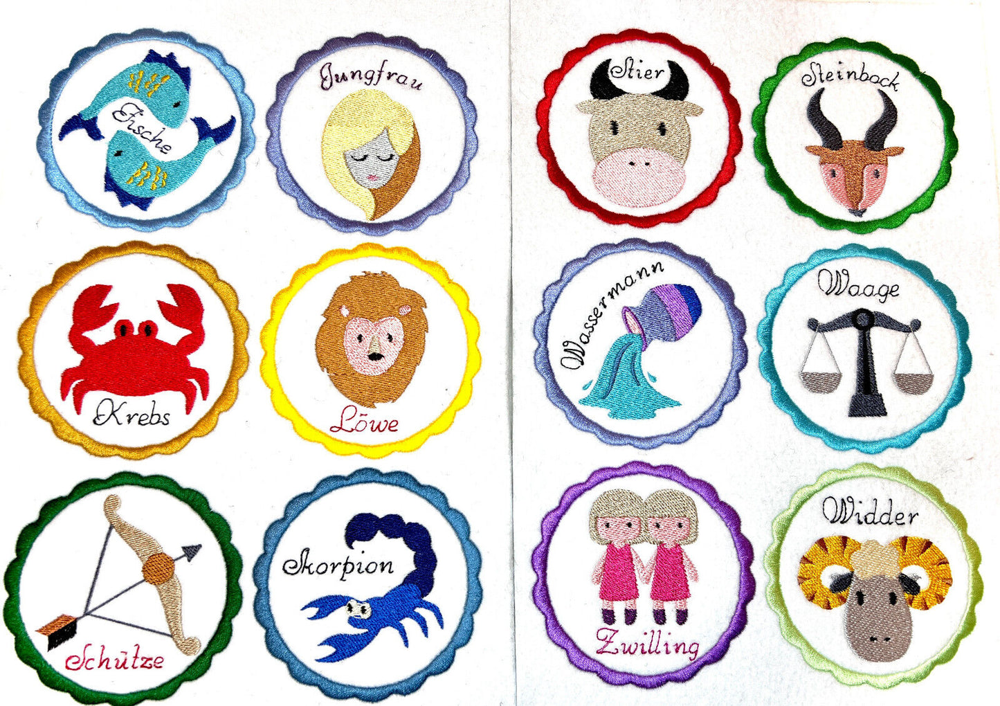 Sternzeichen Handtuch mit Name bestickt, Duschhandtuch, Badetuch, Sauna, baden