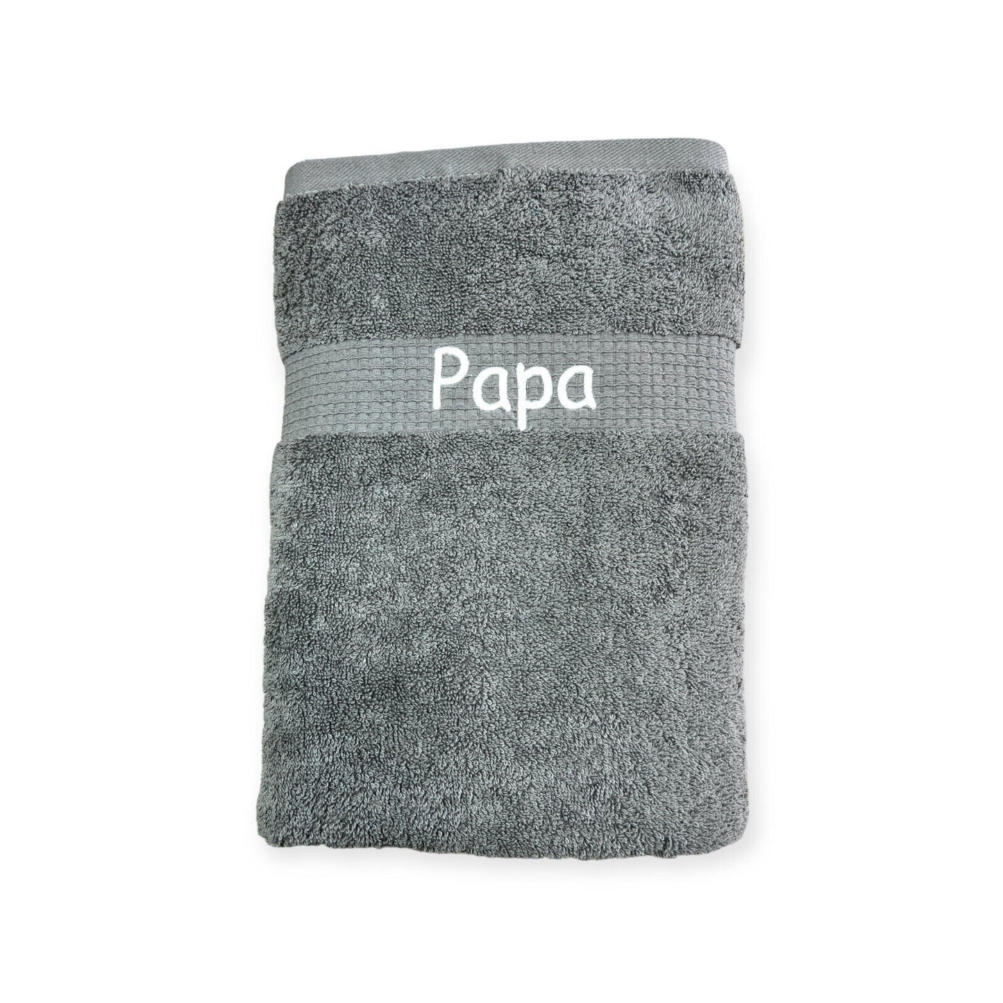 Handtuch Set mit Name auf Bordüre bestickt, Duschhandtuch, Gästehandtuch, Sauna