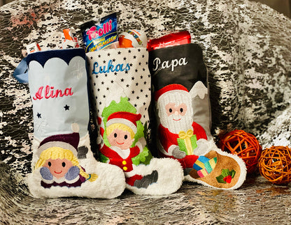 Nikolausstiefel personalisiert Geschenkbeutel Weihnachten Nikolaus 06.12.