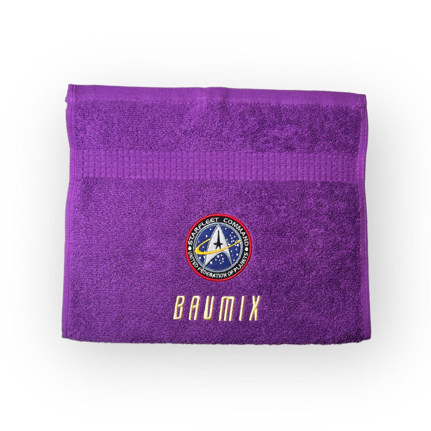 Handtuch mit Namen und Science-Fiction Logo, Handtuch, Duschtuch, Saunatuch
