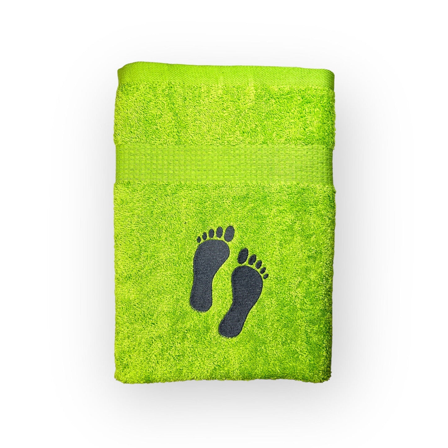 Fuß Handtuch mit Name bestickt 50x100 cm, schneller Versand, Wellness, Fußpflege