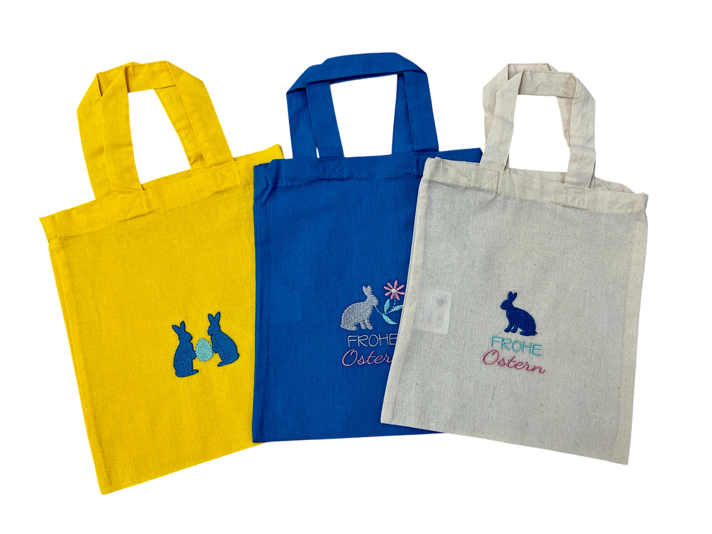 Kleine Ostertasche, personalisierbar, 100% Baumwolle, Osternest, Geschenkverpackung