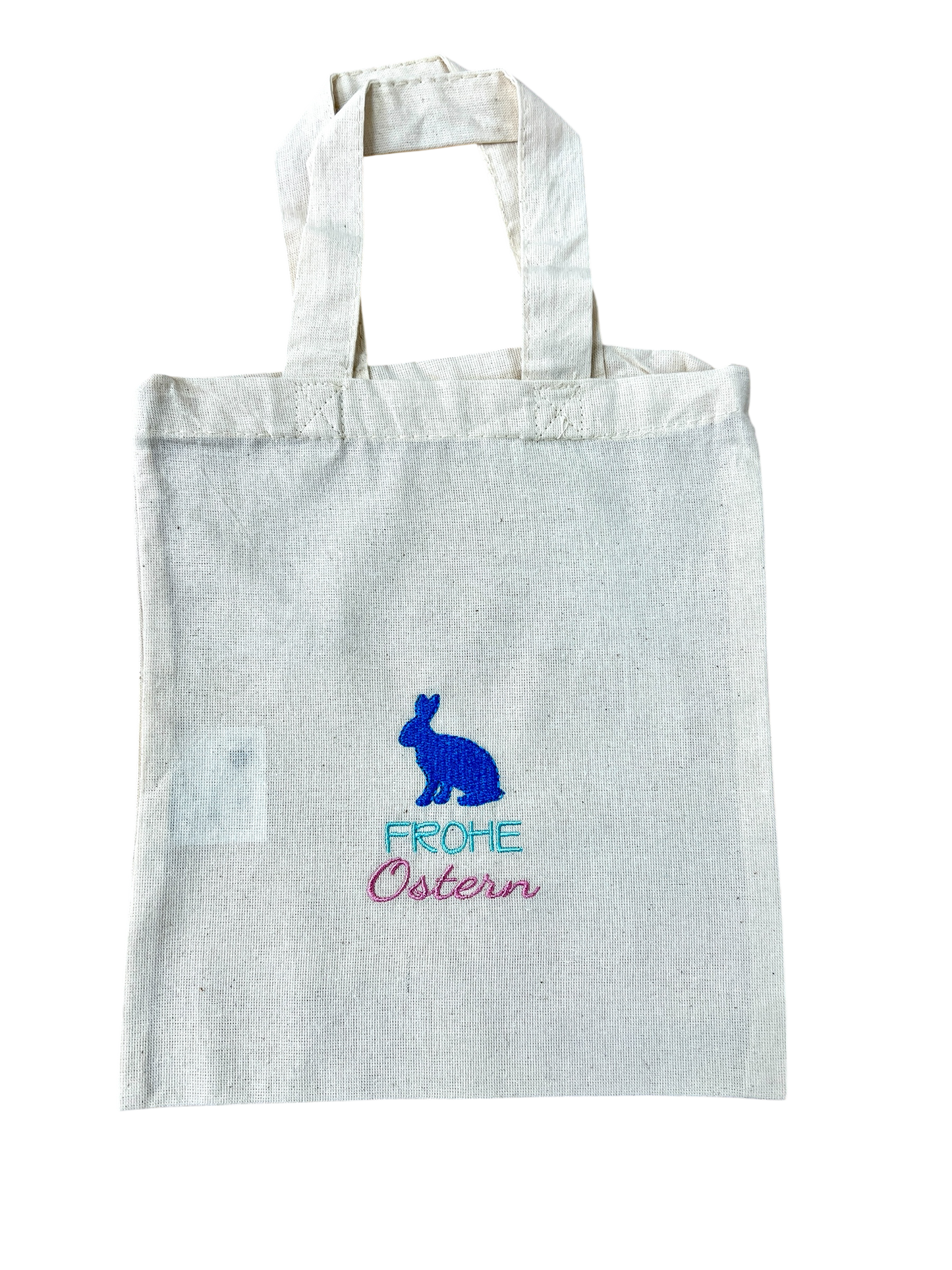 Kleine Ostertasche, personalisierbar, 100% Baumwolle, Osternest, Geschenkverpackung