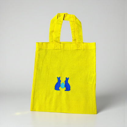 Kleine Ostertasche, personalisierbar, 100% Baumwolle, Osternest, Geschenkverpackung