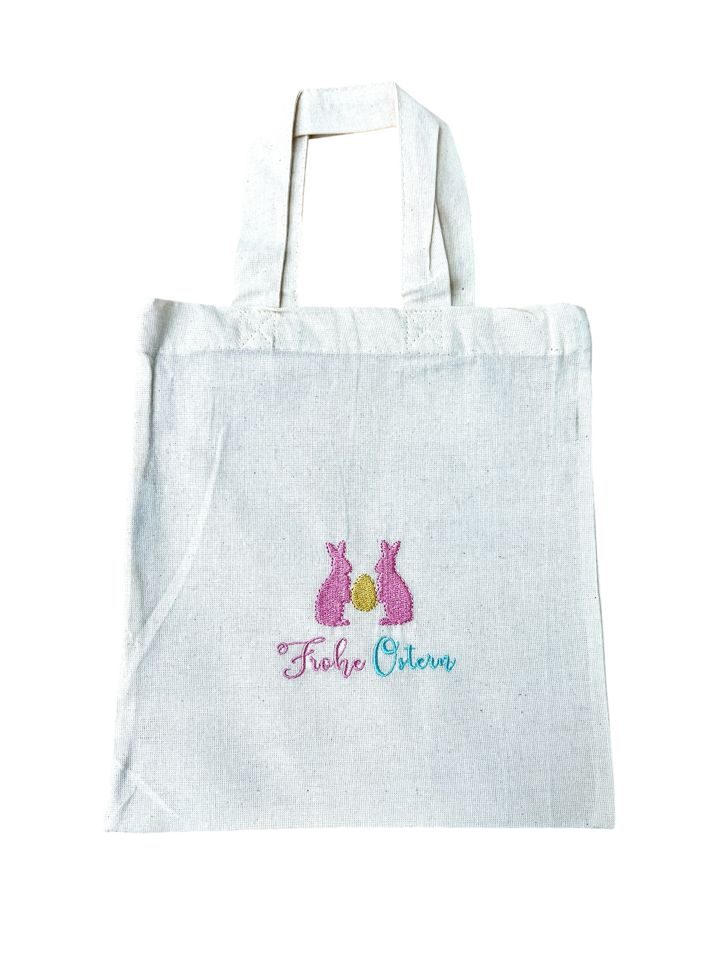 Kleine Ostertasche, personalisierbar, 100% Baumwolle, Osternest, Geschenkverpackung