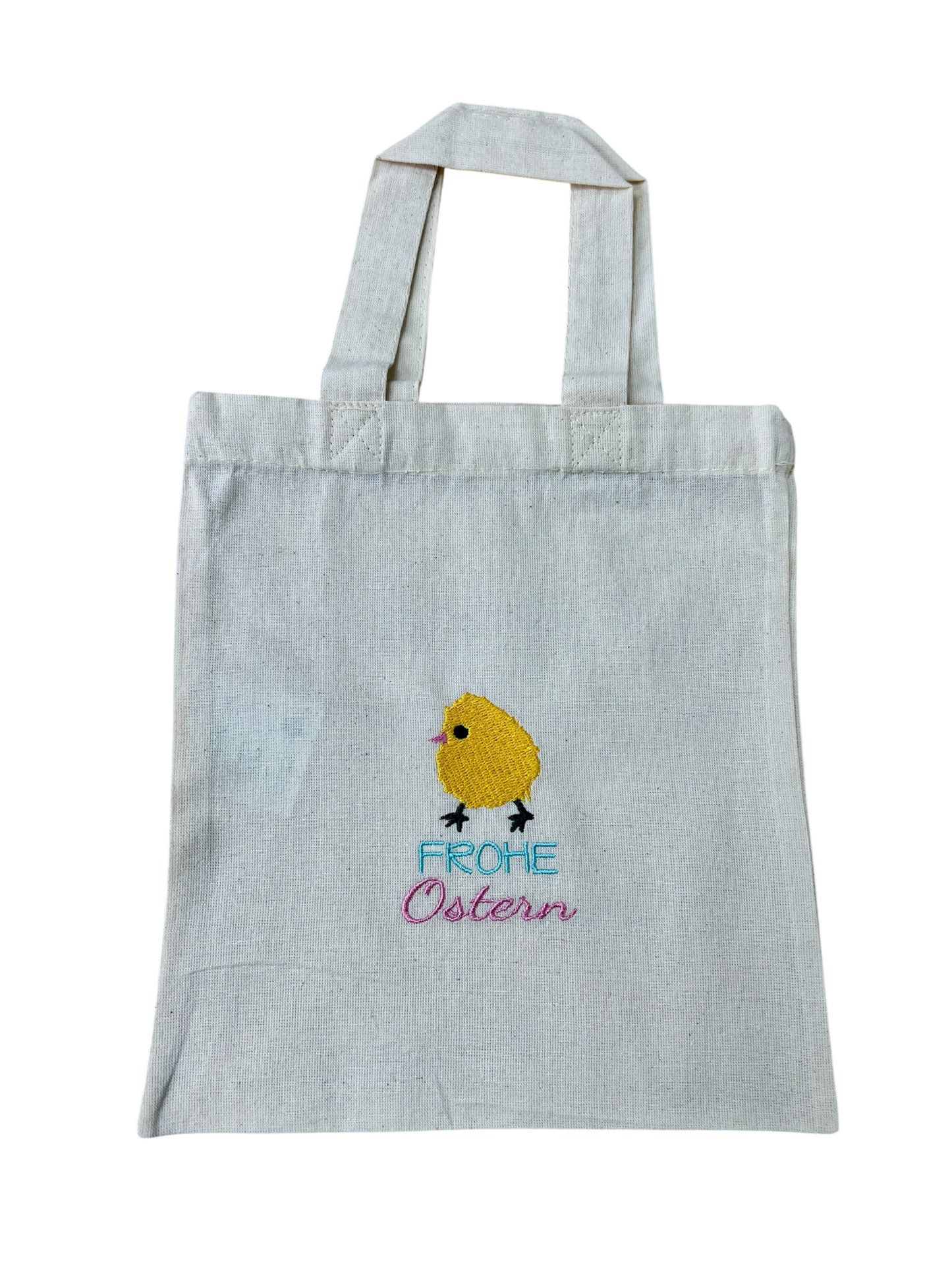 Kleine Ostertasche, personalisierbar, 100% Baumwolle, Osternest, Geschenkverpackung