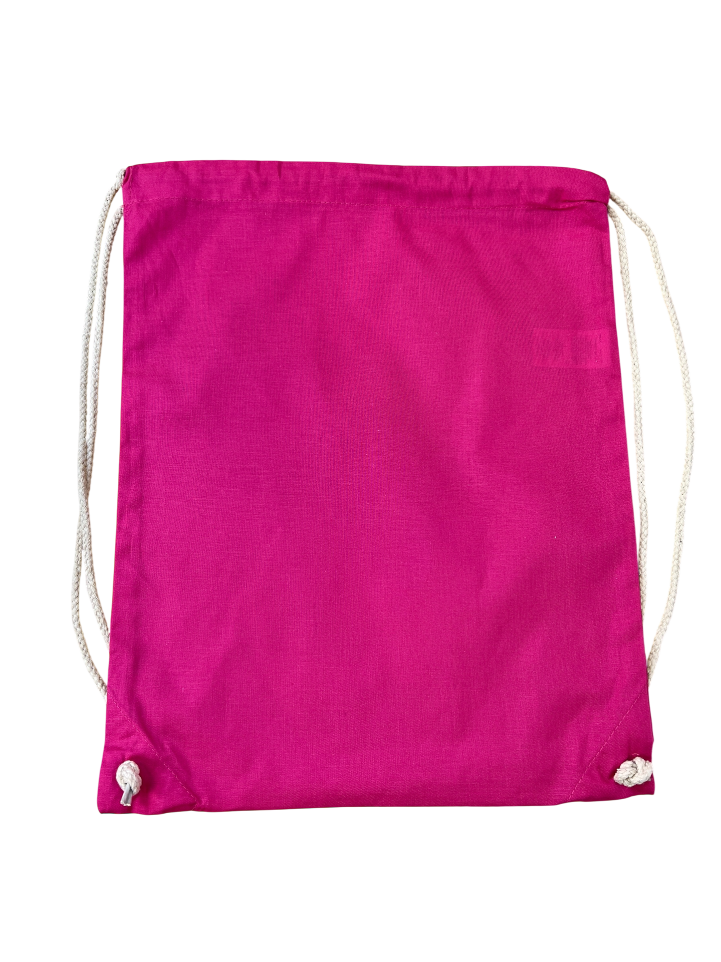 Personalisierter Baumwollturnbeutel mit Blumenstickerei – 100 % Baumwolle