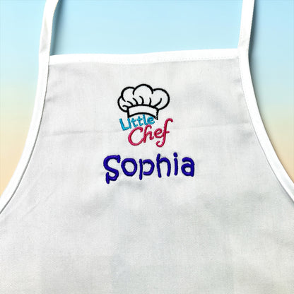 Personalisiertes Chefkoch-Set in weiß oder lime für Kinder mit Namen + Motiv