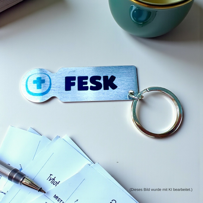 FESK Schlüsselanhänger / Einkaufswagenlöser „Lieblingsplatz Schule"