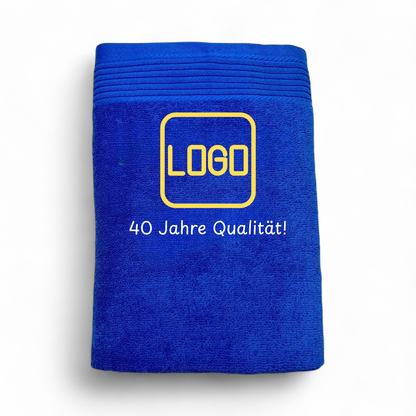 Handtuch mit Vereinslogo oder Firmenlogo bestickt, Duschhandtuch, Gästehandtuch, Sauna