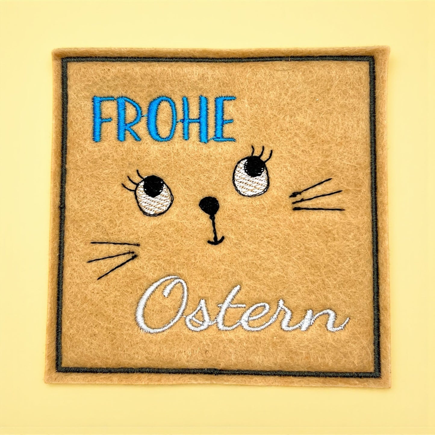 Oster Glasuntersetzer bestickt aus Filz verschiedene Motive