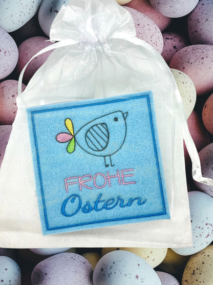 Oster Glasuntersetzer bestickt aus Filz verschiedene Motive