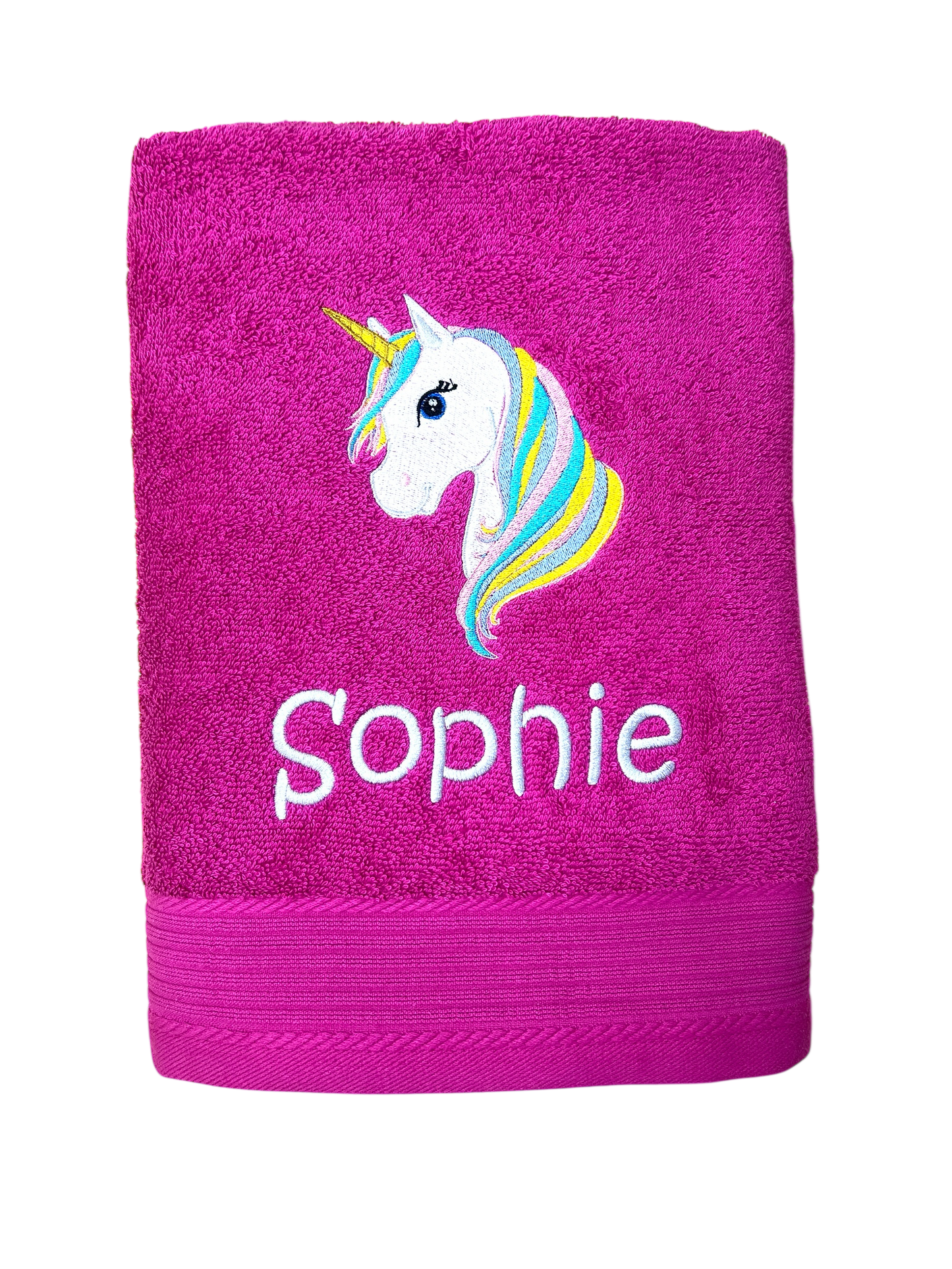 Einhorn Handtuch mit Name, Handtuch, Sauna, Wellness, Duschtuch, Geschenk