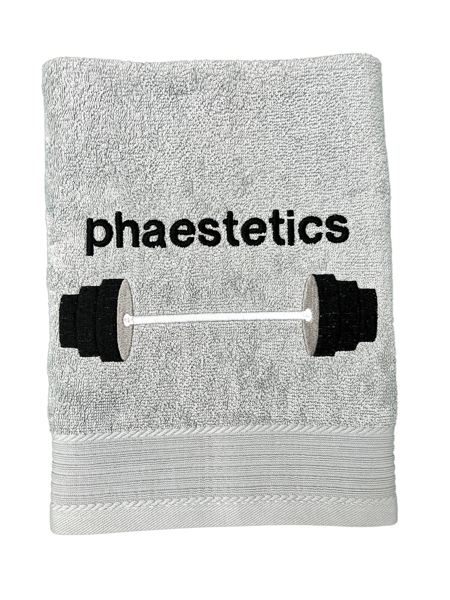 Hantelstange / Gewichtheben Handtuch mit Name, Handtuch, Sauna, Wellness, Duschtuch, Geschenk