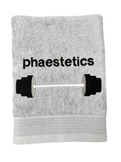 Hantelstange / Gewichtheben Handtuch mit Name, Handtuch, Sauna, Wellness, Duschtuch, Geschenk