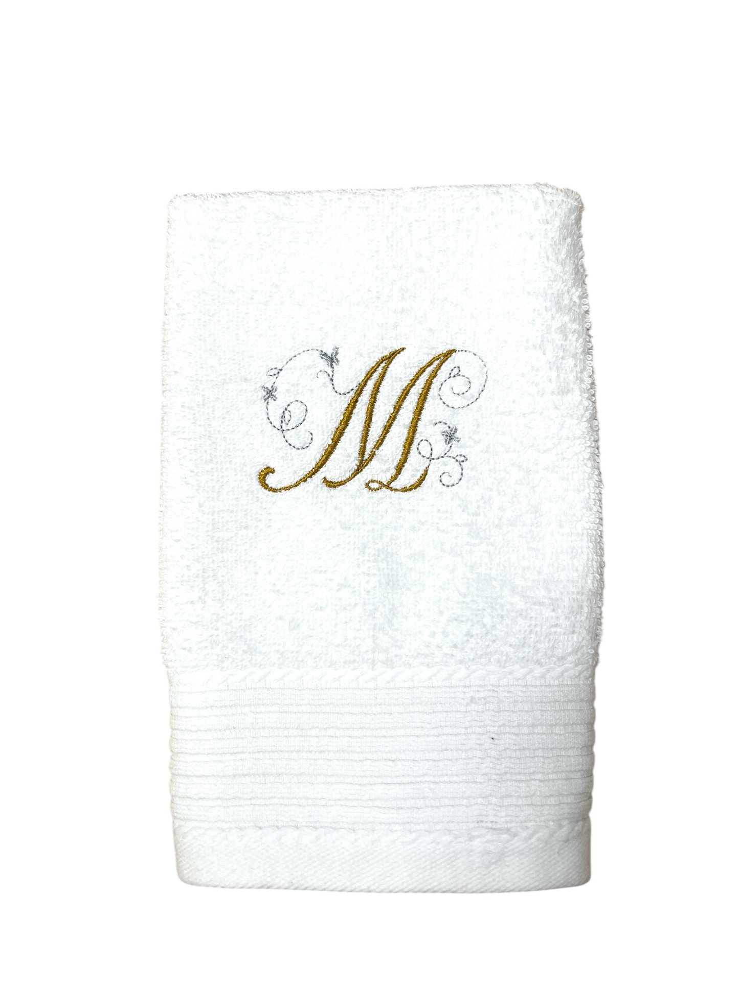 Handtuch mit Ein-Buchstaben-Monogram / Initiale, Handtuch, Sauna, Wellness, Duschtuch, edles Geschenk zu jedem Anlass