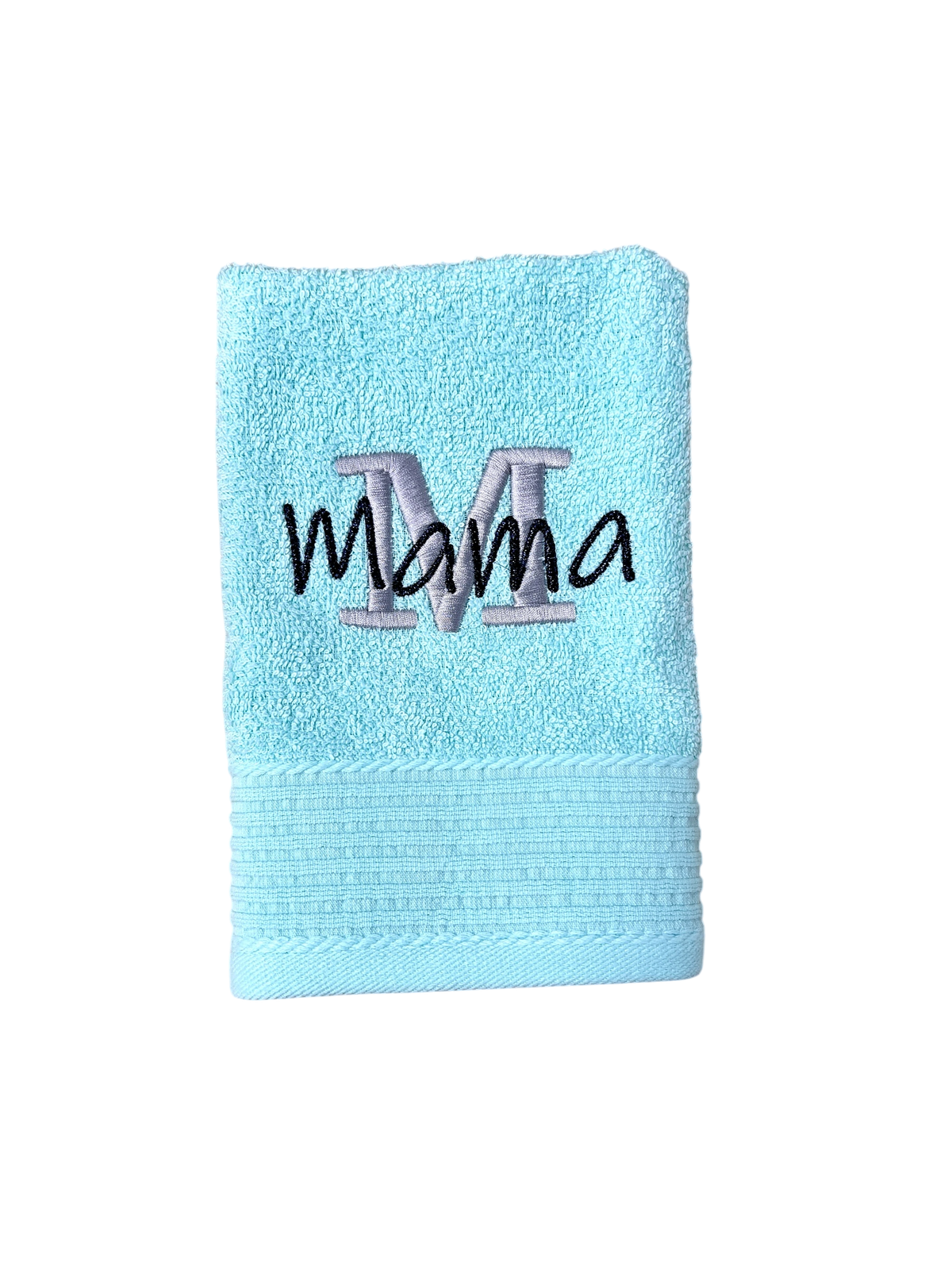 Handtuch mit Namen & Inititale bestickt – Personalisiertes Handtuch aus 100 % Baumwolle, 450 g/m², Gästehandtuch, Duschtuch, Badetuch oder Saunatuch