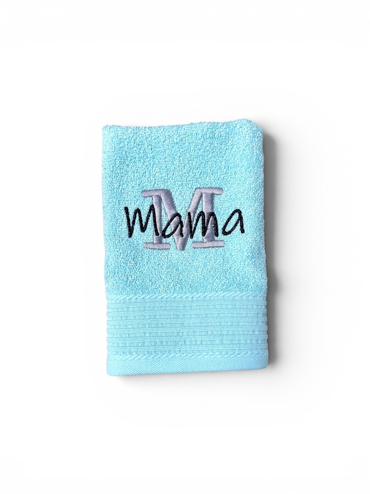 Handtuch mit Namen & Inititale bestickt – Personalisiertes Handtuch aus 100 % Baumwolle, 450 g/m², Gästehandtuch, Duschtuch, Badetuch oder Saunatuch