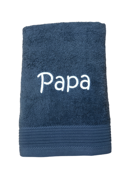 Duschhandtuch mit Name bestickt – personalisiertes Duschtuch 70 x 140 cm