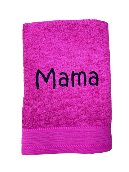 Duschhandtuch mit Name bestickt – personalisiertes Duschtuch 70 x 140 cm