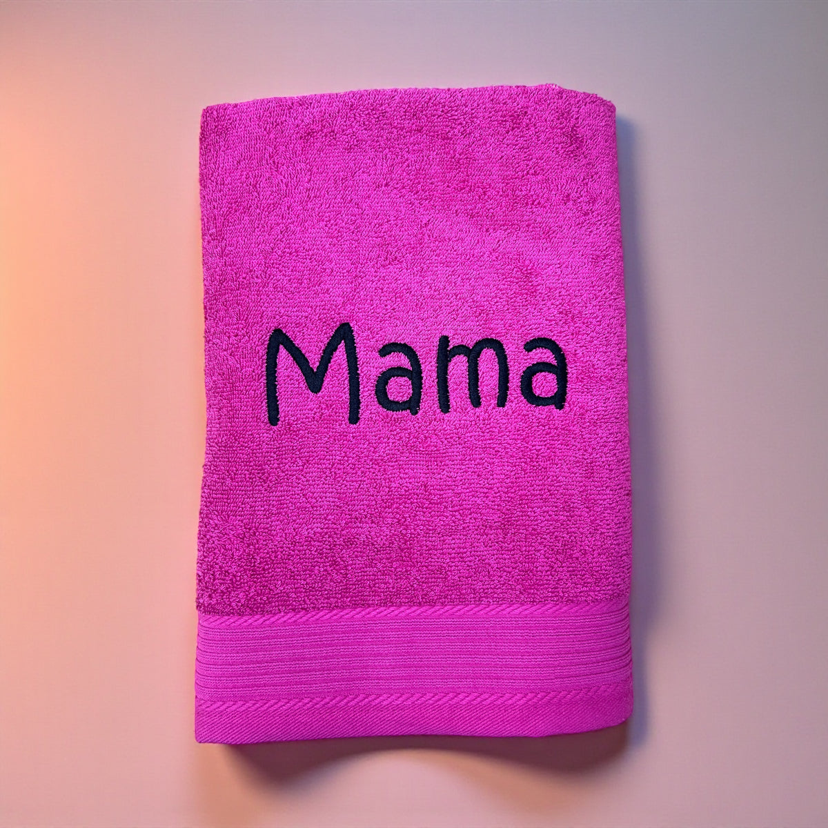 Duschhandtuch mit Name bestickt – personalisiertes Duschtuch 70 x 140 cm