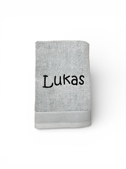 Duschhandtuch mit Name bestickt – personalisiertes Duschtuch 70 x 140 cm
