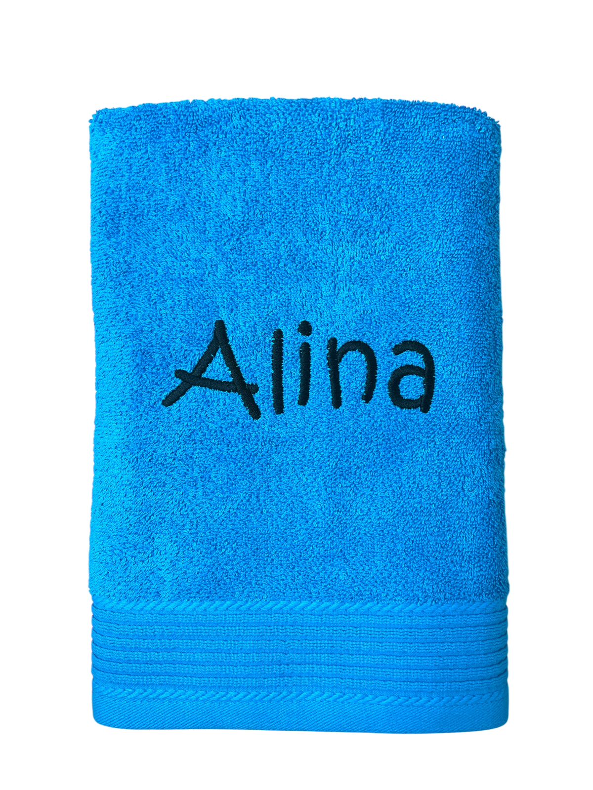 Duschhandtuch mit Name bestickt – personalisiertes Duschtuch 70 x 140 cm