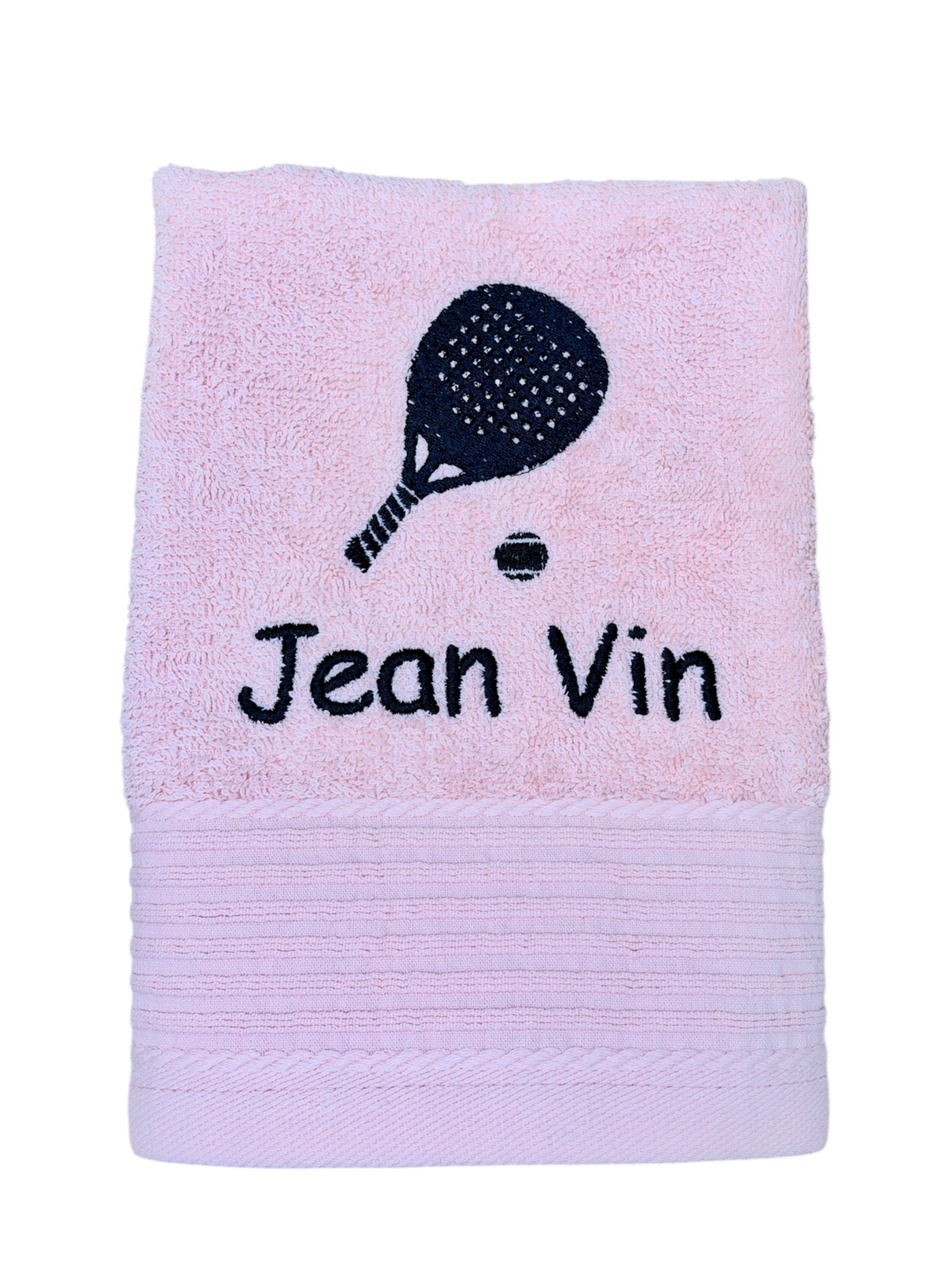 Padelschläger Padel Handtuch mit Name, Handtuch, Sauna, Wellness, Duschtuch, Geschenk für Sportler