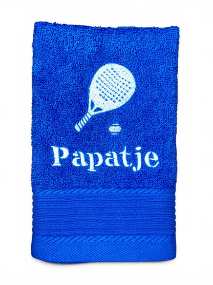 Padelschläger Padel Handtuch mit Name, Handtuch, Sauna, Wellness, Duschtuch, Geschenk für Sportler