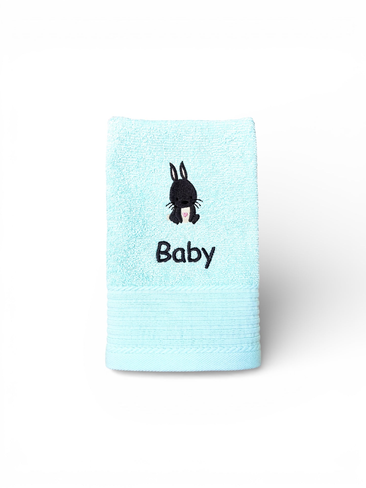 Hasen Kinder Handtuch mit Name und Motiv 30x50 cm Kita Kindergarten oder für Unterwegs Ostern