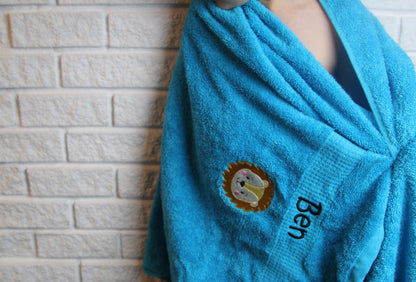 Löwe Handtuch mit Name, Handtuch, Sauna, Wellness, Duschtuch, Geschenk