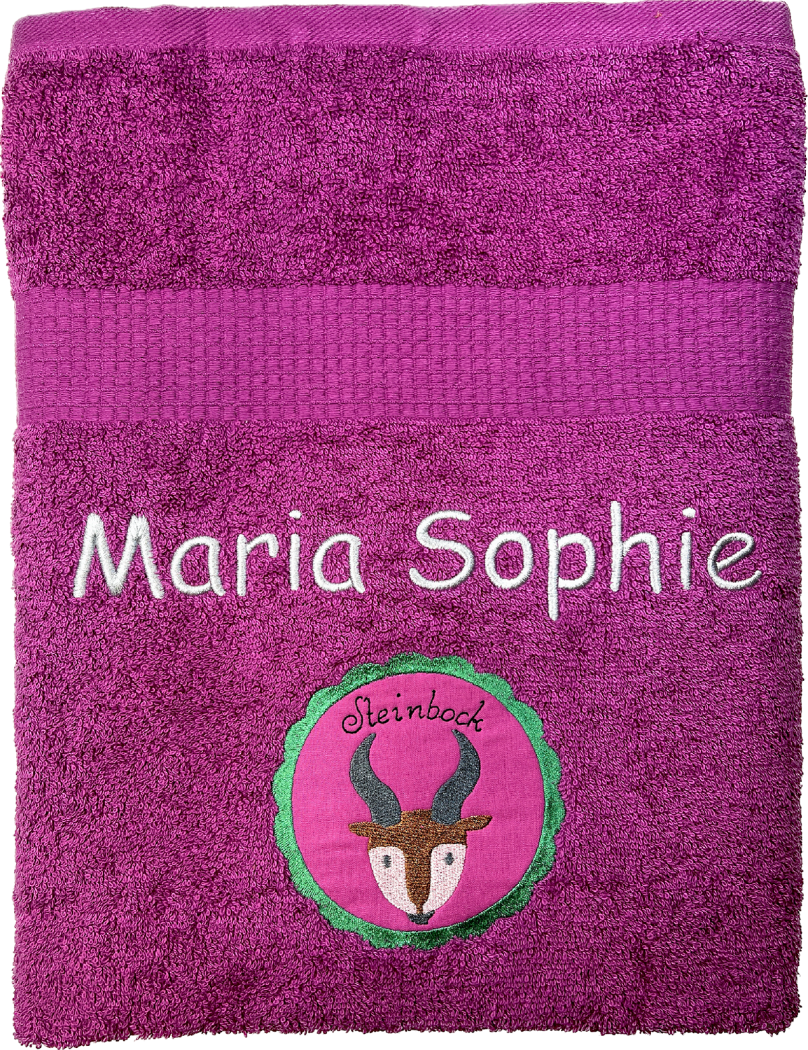 Sternzeichen Handtuch mit Name bestickt, Duschhandtuch, Badetuch, Sauna, baden