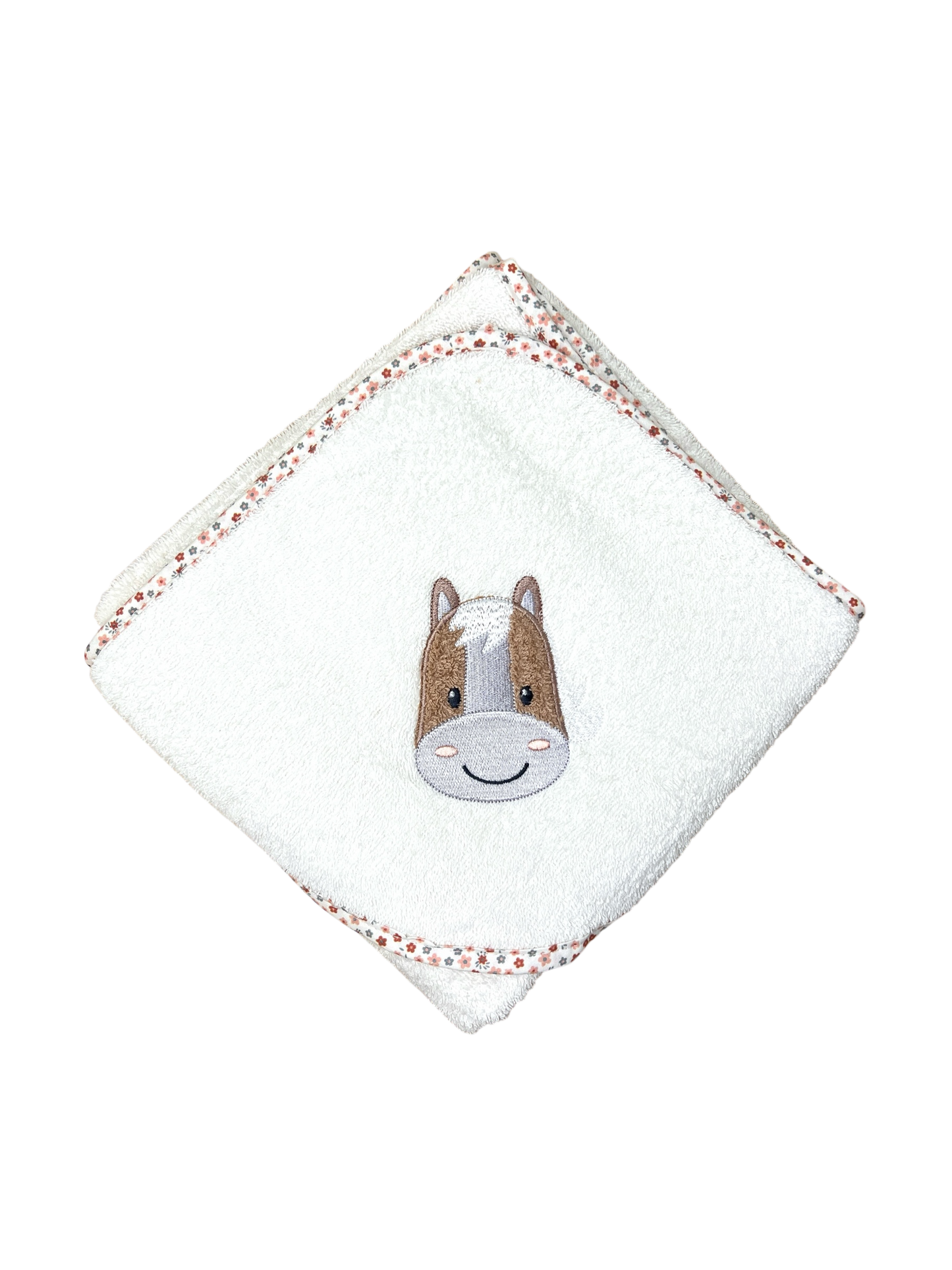 Kapuzenhandtuch Pferd Sunny von Sterntaler 100x100 cm, personalisierbar mit Name