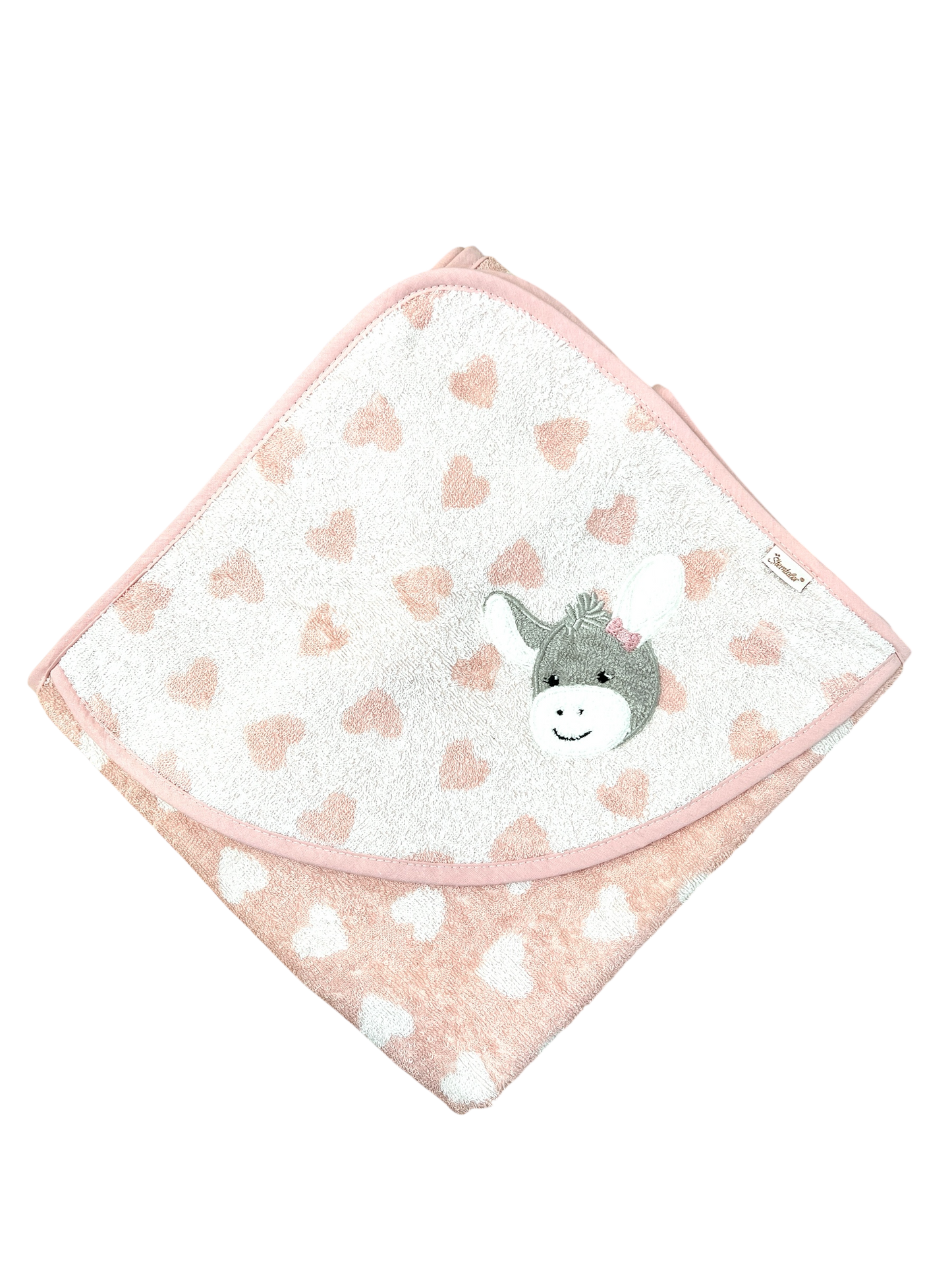 Kapuzenhandtuch Esel Emmi Girl von Sterntaler 100x100 cm, personalisierbar mit Name