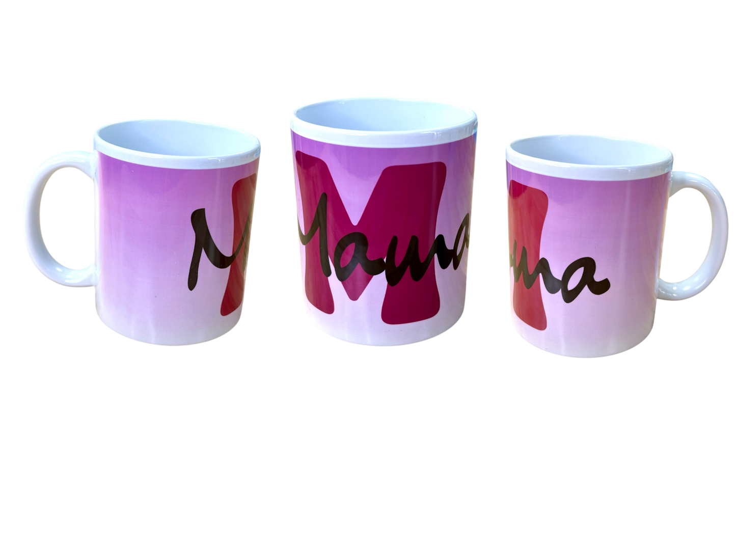 Personalisierte Keramiktasse mit Wunschname oder Wunschwort – individuelles Initialen-Design